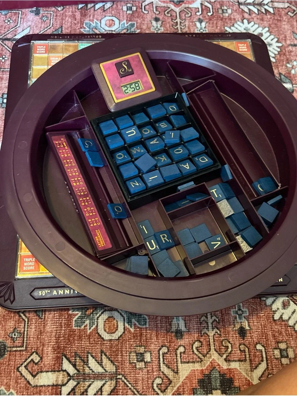 Classic Board Game Electronic Word Puzzle - Black Tiles